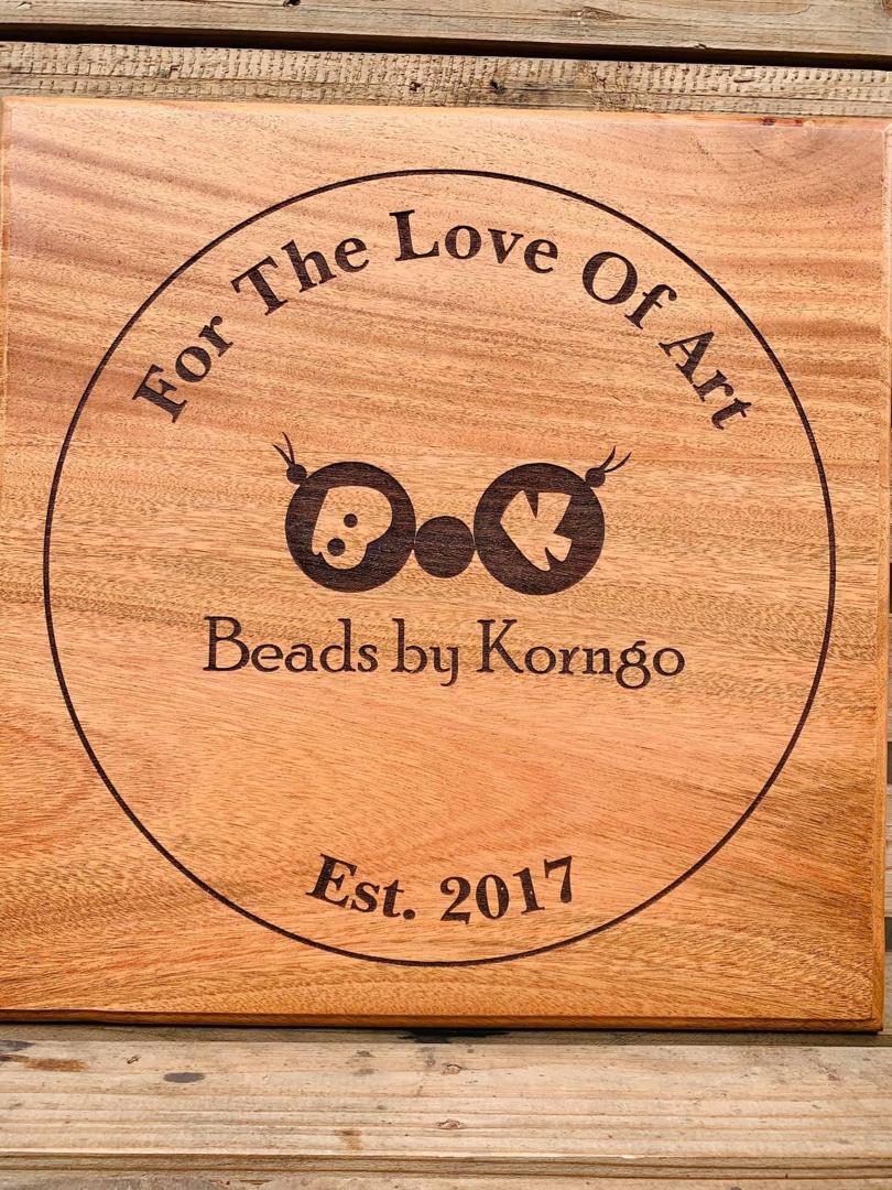 Colorful beads background